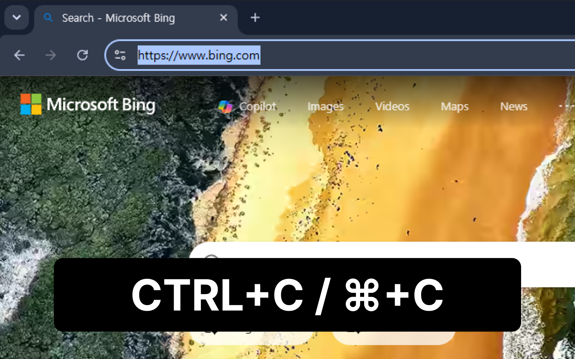 URL input and add button on the Urlala desktop home screen