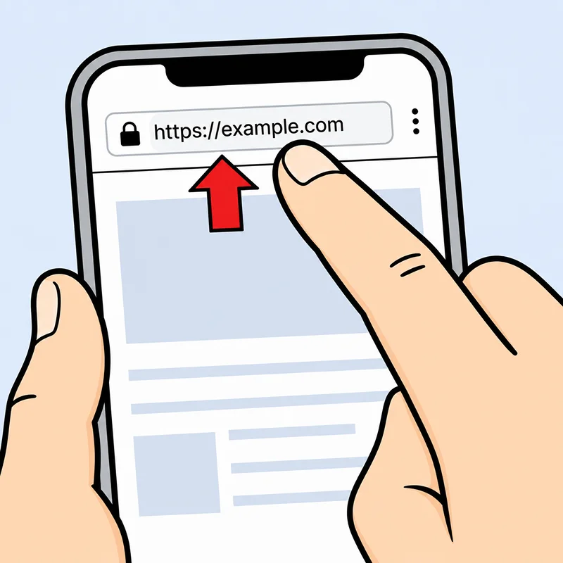 Copy a website URL